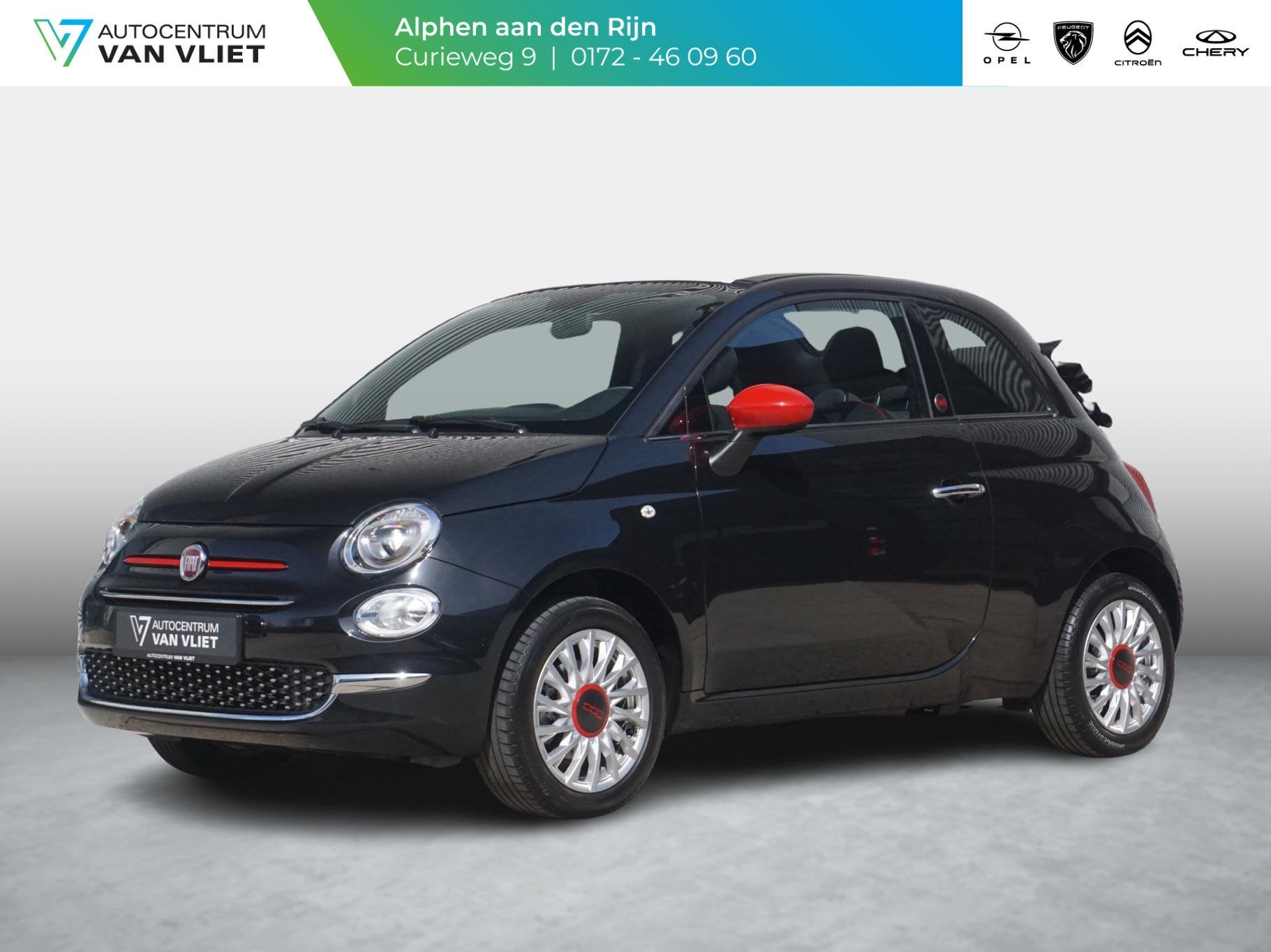 Fiat 500 C 1.0 Hybrid RED Fiat Fiat 500, Auto's, 12 maanden, Stof, Euro 6, 4 stoelen