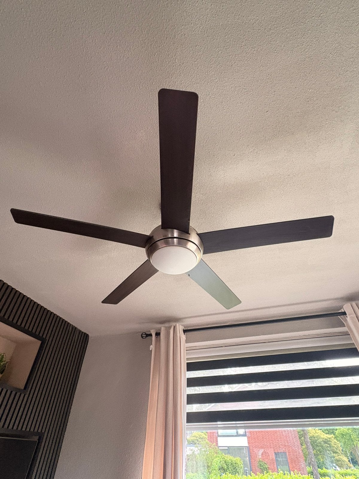 Mooie ventilator lamp met afstandsbediening, Witgoed en Apparatuur, Ventilatoren, Ophalen, Zo goed als nieuw, Plafondventilator