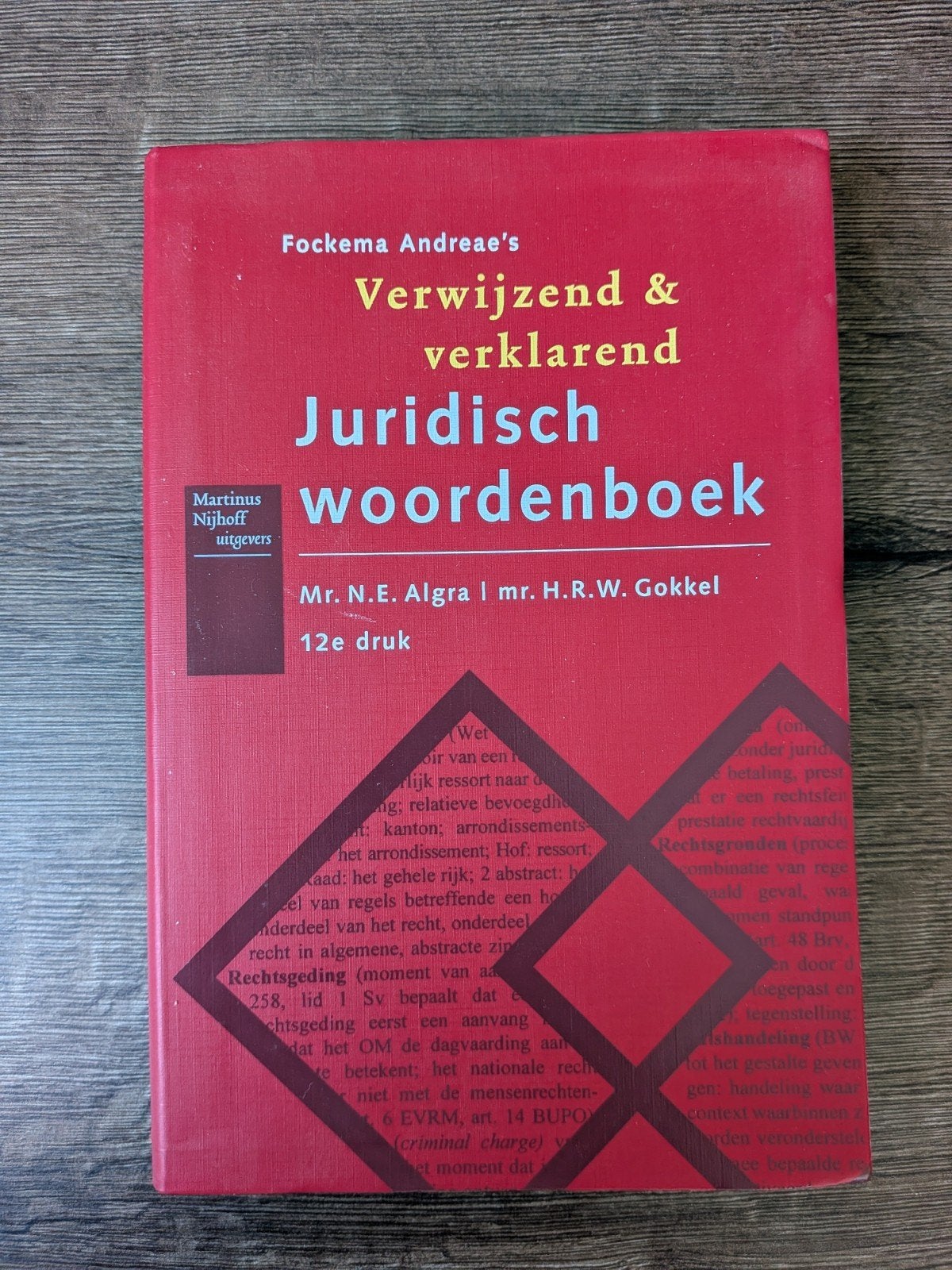 Fockema Andreae's Juridisch woordenboek - 12e druk, Mr. N.E. Algra | mr. H.R.W. Gokkel, Ophalen of Verzenden, Zo goed als nieuw