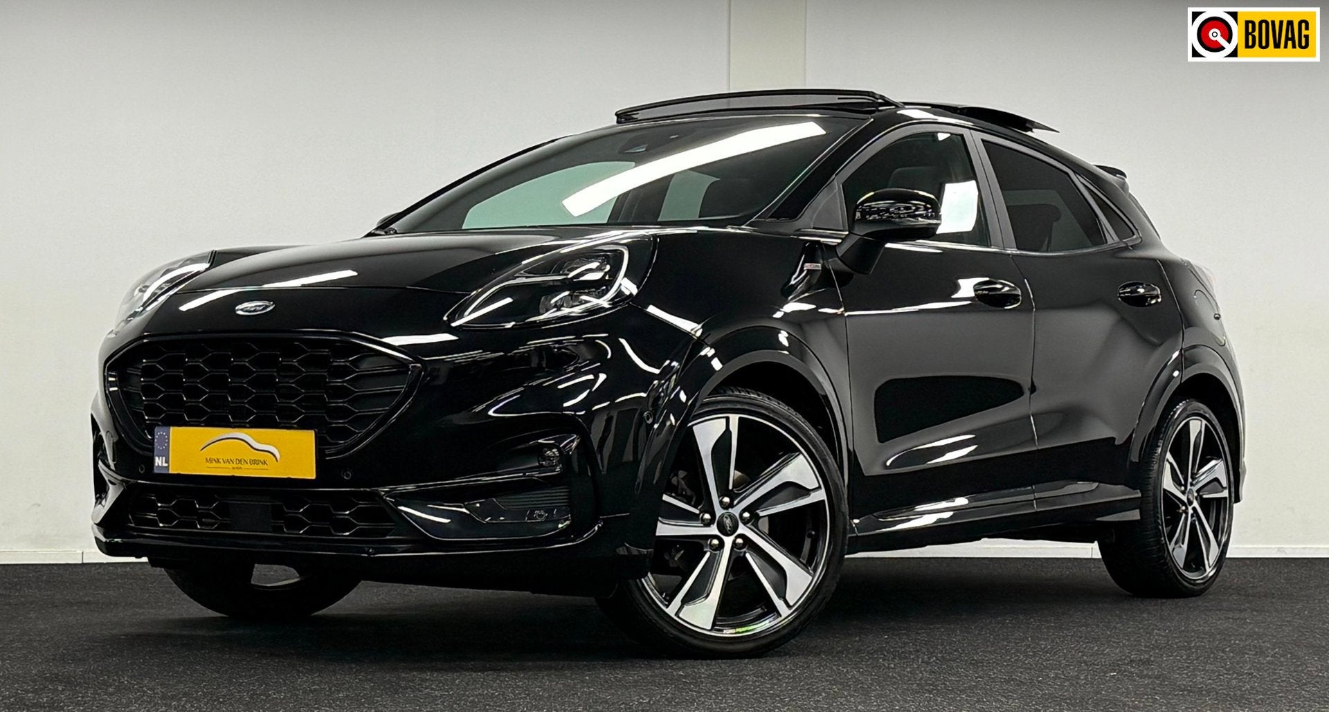 Ford Puma 1.0 EcoBoost Hybrid ST-Line X 155PK*Panodak*19''*C, Zwart, 1226 kg, Zwart, Bedrijf