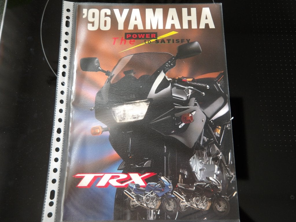 Yamaha TRX '96 Brochure - Originele folder, Ophalen of Verzenden, Yamaha