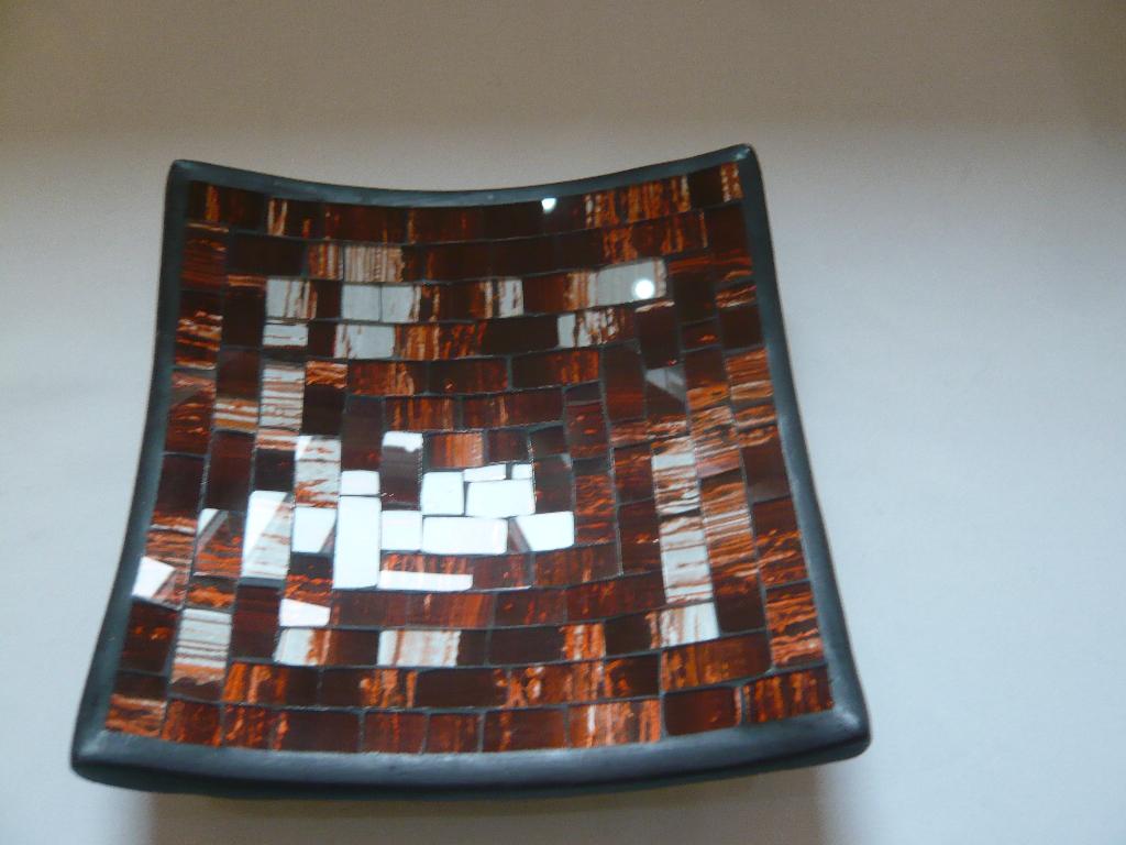 Schaal glasmozaïek, Schaal, Vierkant, Nieuw, Ophalen of Verzenden