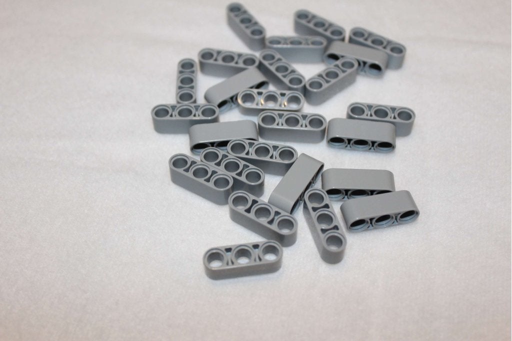 Partij LEGO 32523 technic hefarm liftarm 1x3 dik grijs (25x), 1 Aastvej, Billund, South Denmark 7190, Lego, Ophalen of Verzenden