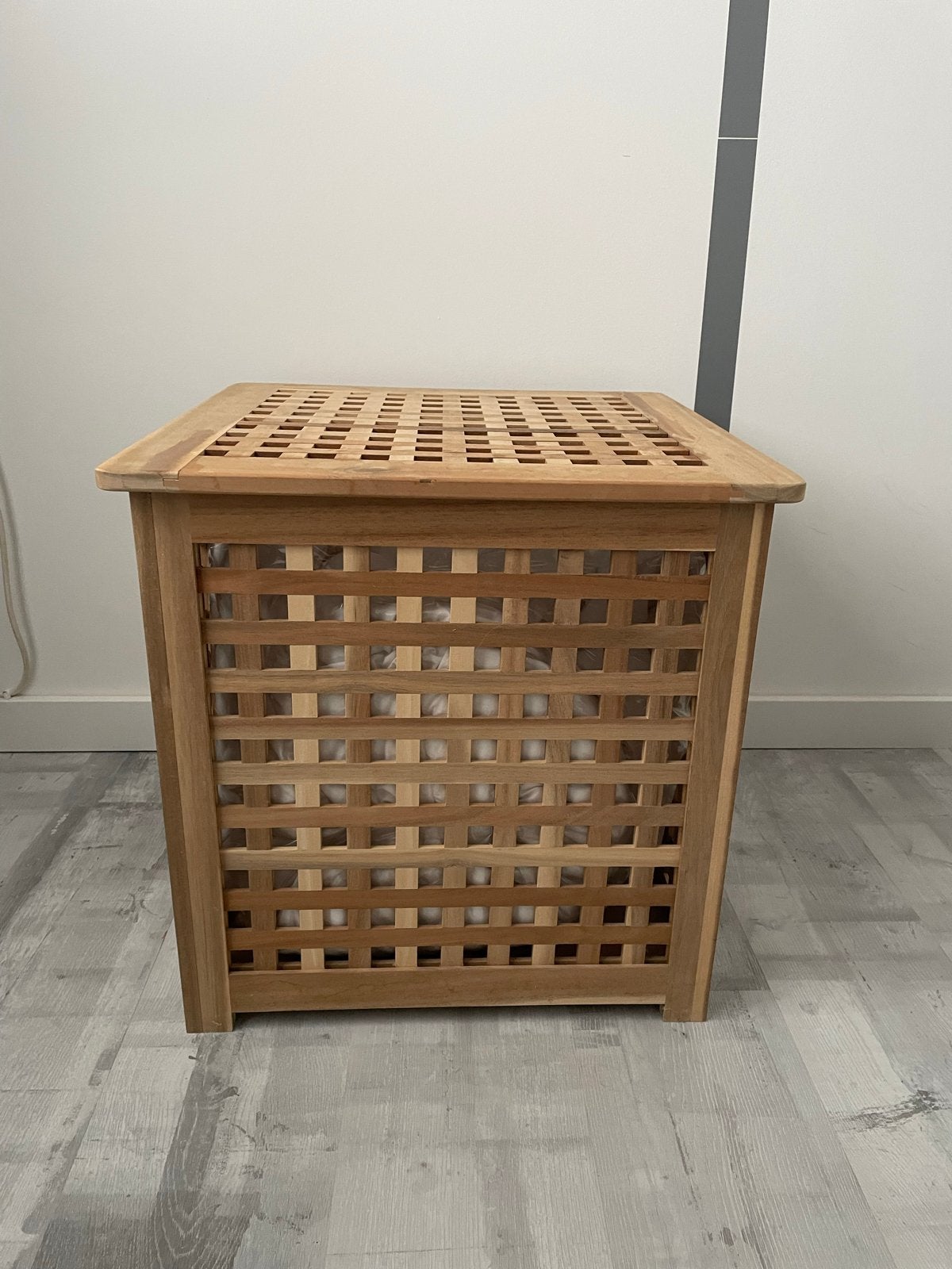 IKEA Hol houten opbergbox 50x50 cm, Ophalen, Hout, Gebruikt, Scandinavisch