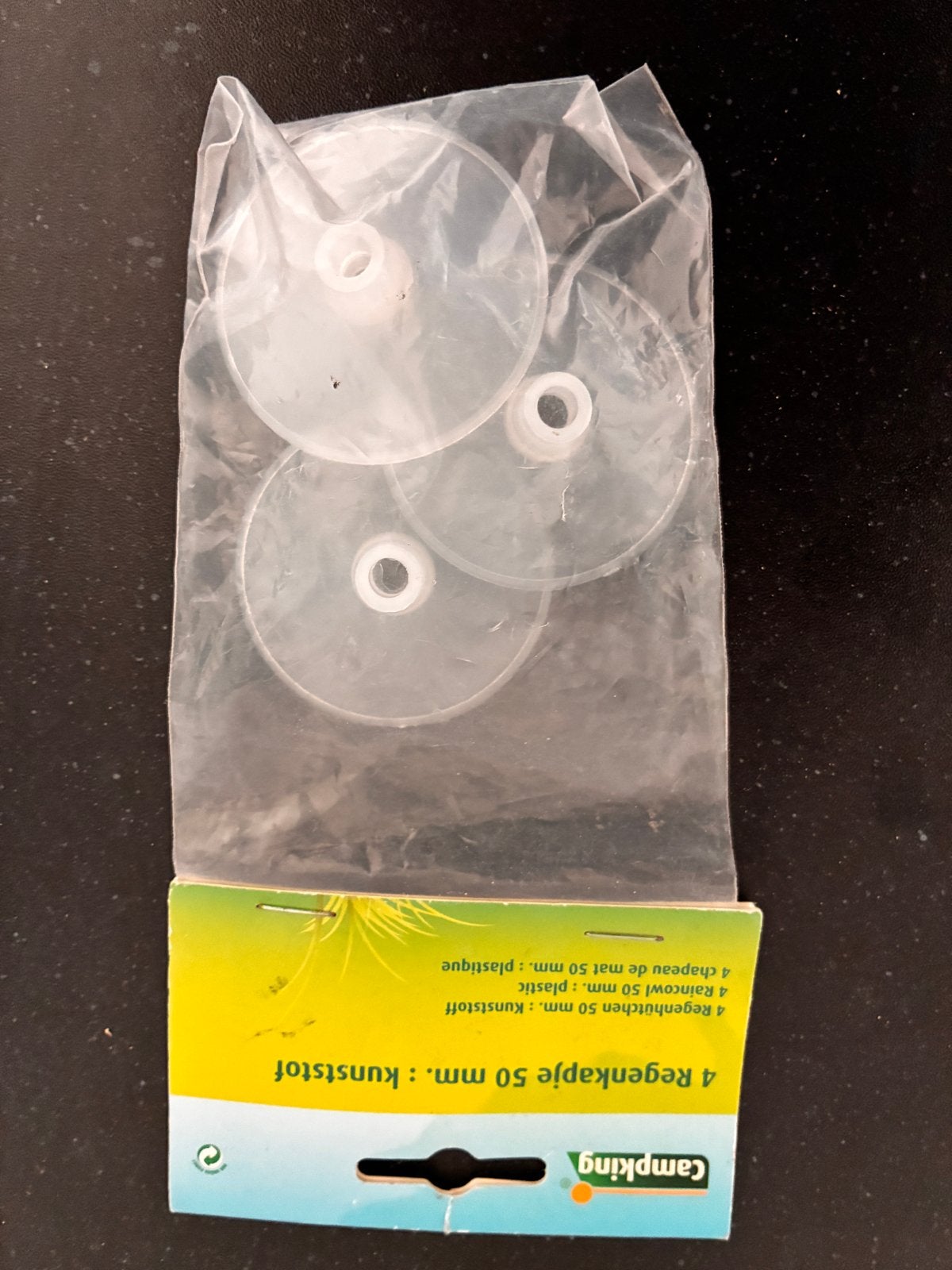 Campking Regenkapjes 50 mm - 4 stuks, Ophalen, Nieuw