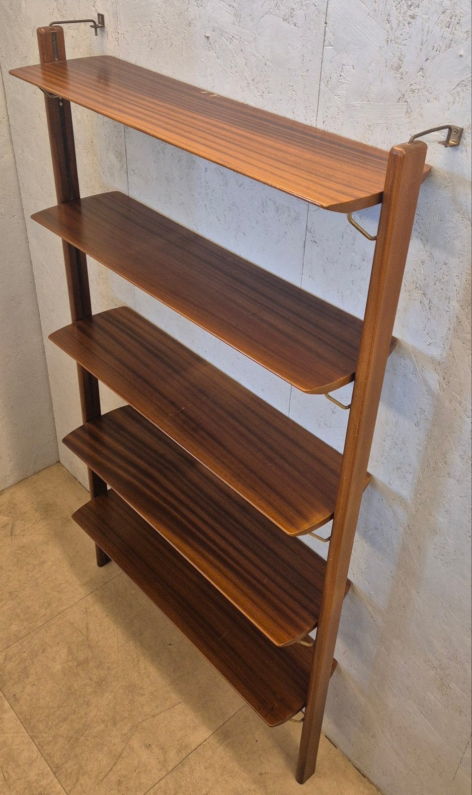 Webe teak wandrek boekenrek vintage jaren 60, Huis en Inrichting, Ophalen, Met plank(en), Gebruikt, Webe