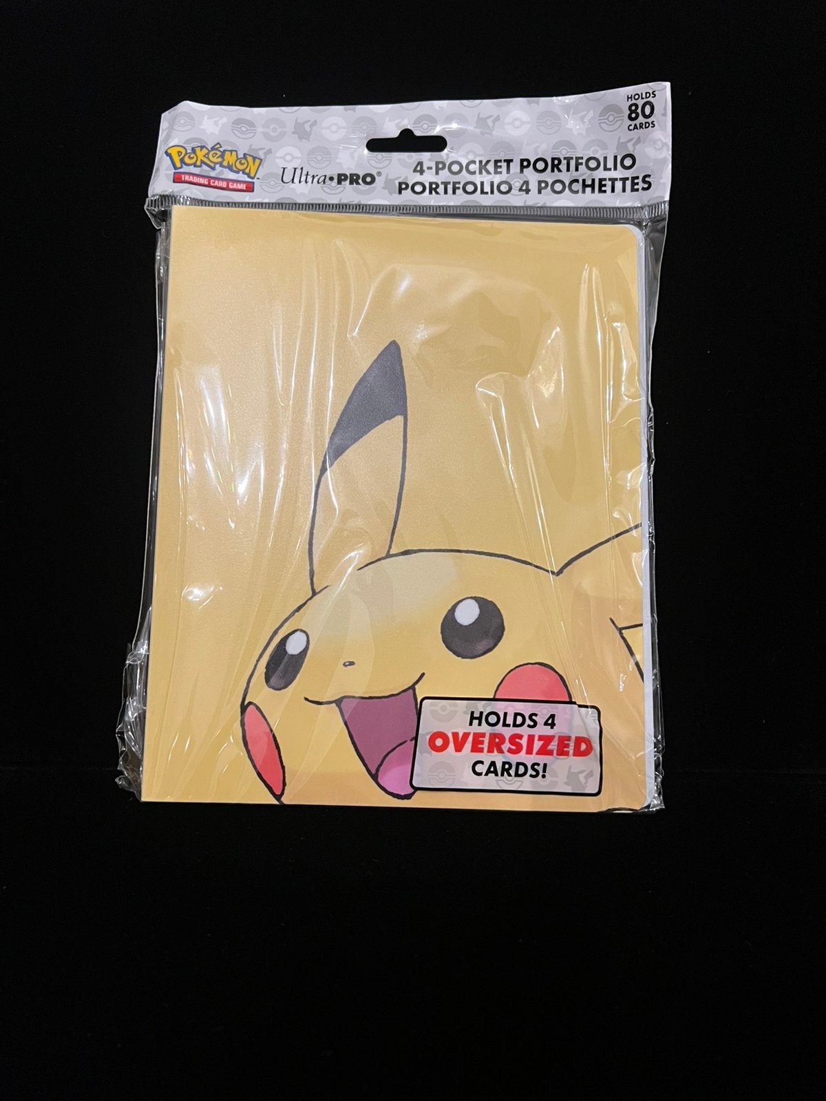 Ultra Pro Pokémon TCG-Portfolioalbum met 4 vakken-Pikachu, Ophalen of Verzenden, Zo goed als nieuw, Sleeves of Kaarthoesjes