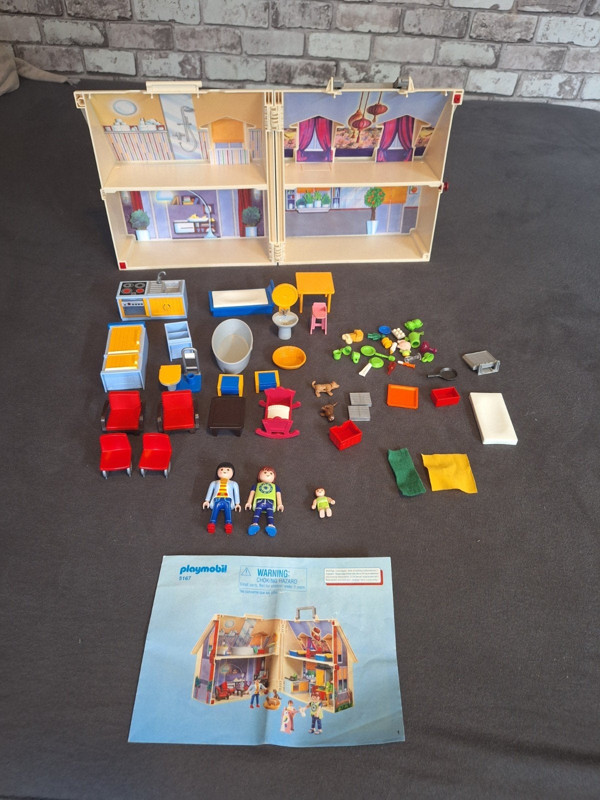 Playmobil Woonhuis 5167 - Draagbaar Huis met Meubels, Ophalen, Gebruikt, Gebouw, Complete set