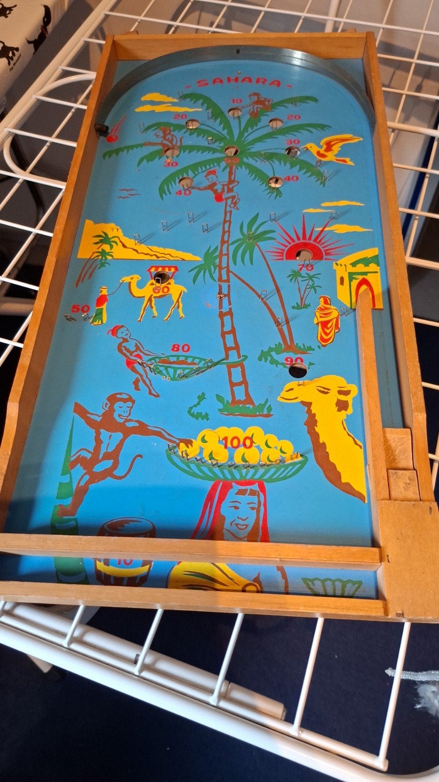 Houten knikkerspel, Antiek en Kunst, Ophalen