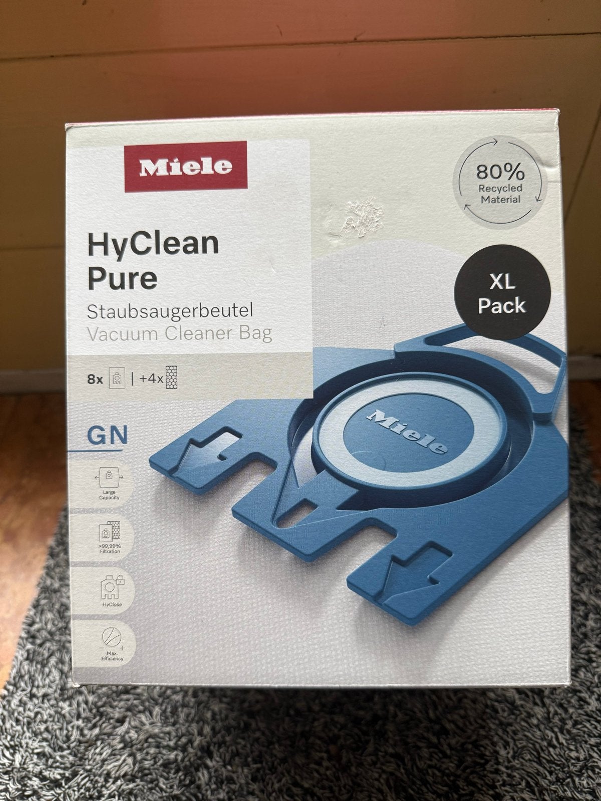 Miele HyClean Pure 8 stofzuigerzakken - Nieuw, Overige typen, Nieuw, Miele, Ophalen