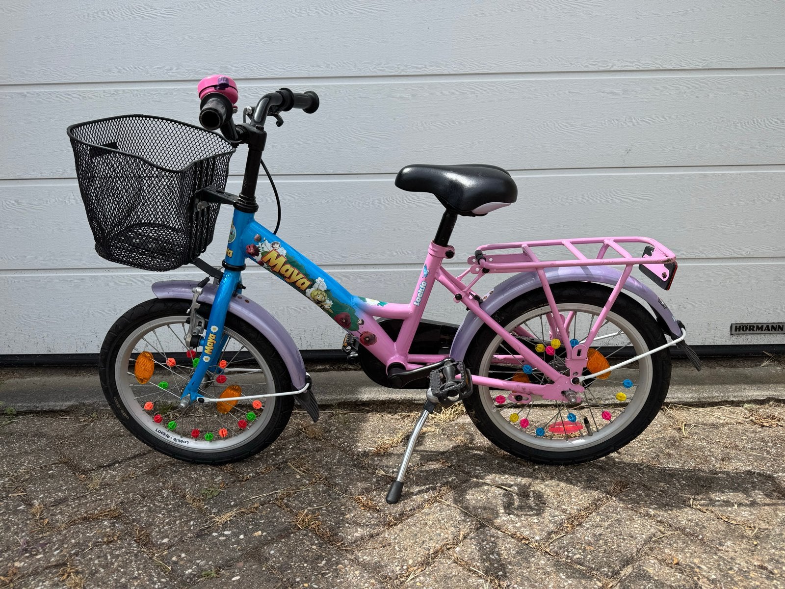 Loekie kinderfiets Maya de Bij thema, 16 inch, Fietsen en Brommers, Fietsen | Kinderfietsjes, Gebruikt, 16 tot 20 inch, Ophalen