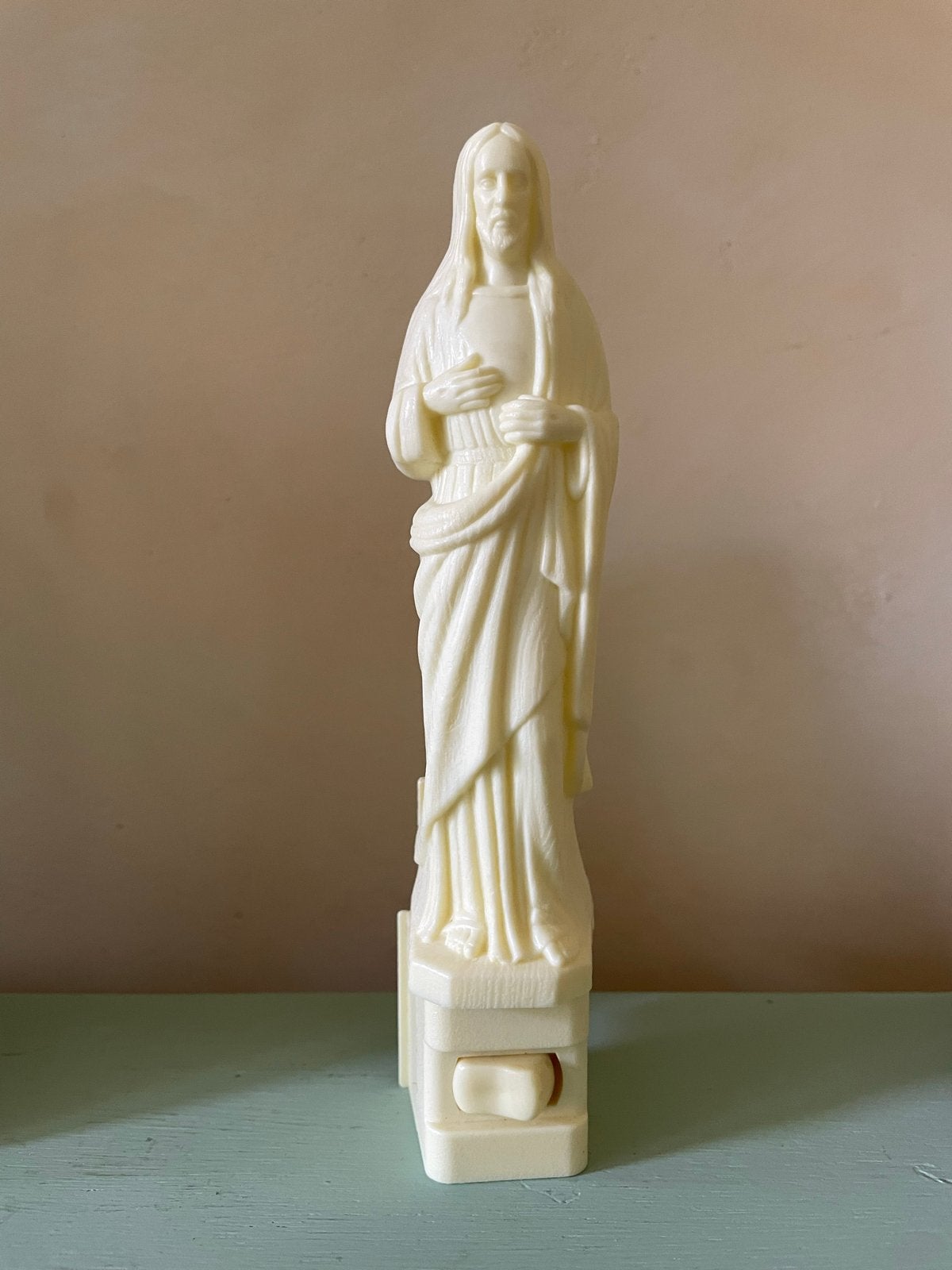 Vintage Jezus Nachtlampje - Religieuze Decoratie, Antiek en Kunst, Antiek | Religie, Ophalen of Verzenden