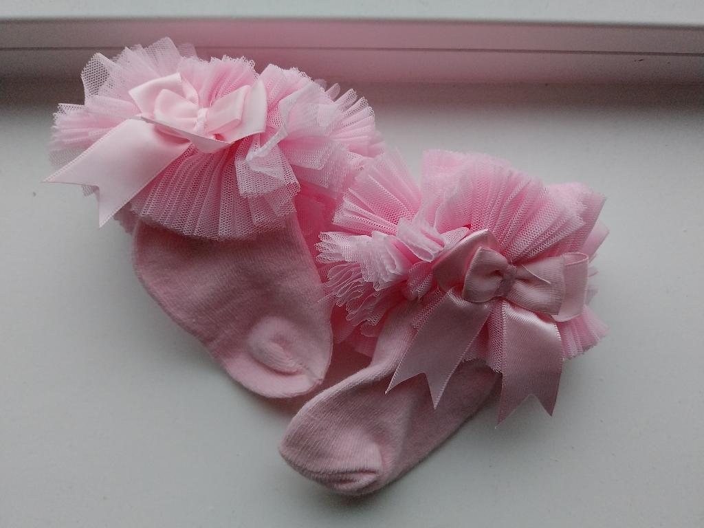 Frilly Socks baby sokjes roze met ruches 6-12 maanden NIEUW, Kinderen en Baby's, Babykleding | Schoentjes en Sokjes, Meisje, Nieuw