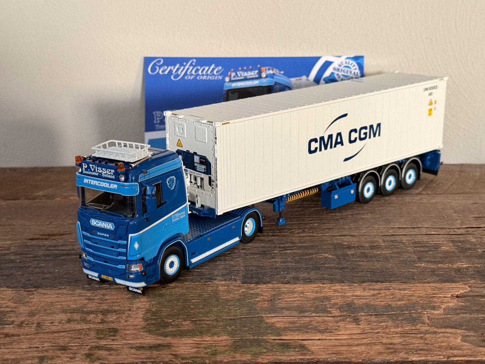 Tekno - Scania next gen P. Visser, Ophalen of Verzenden, Zo goed als nieuw, Bus of Vrachtwagen, Tekno