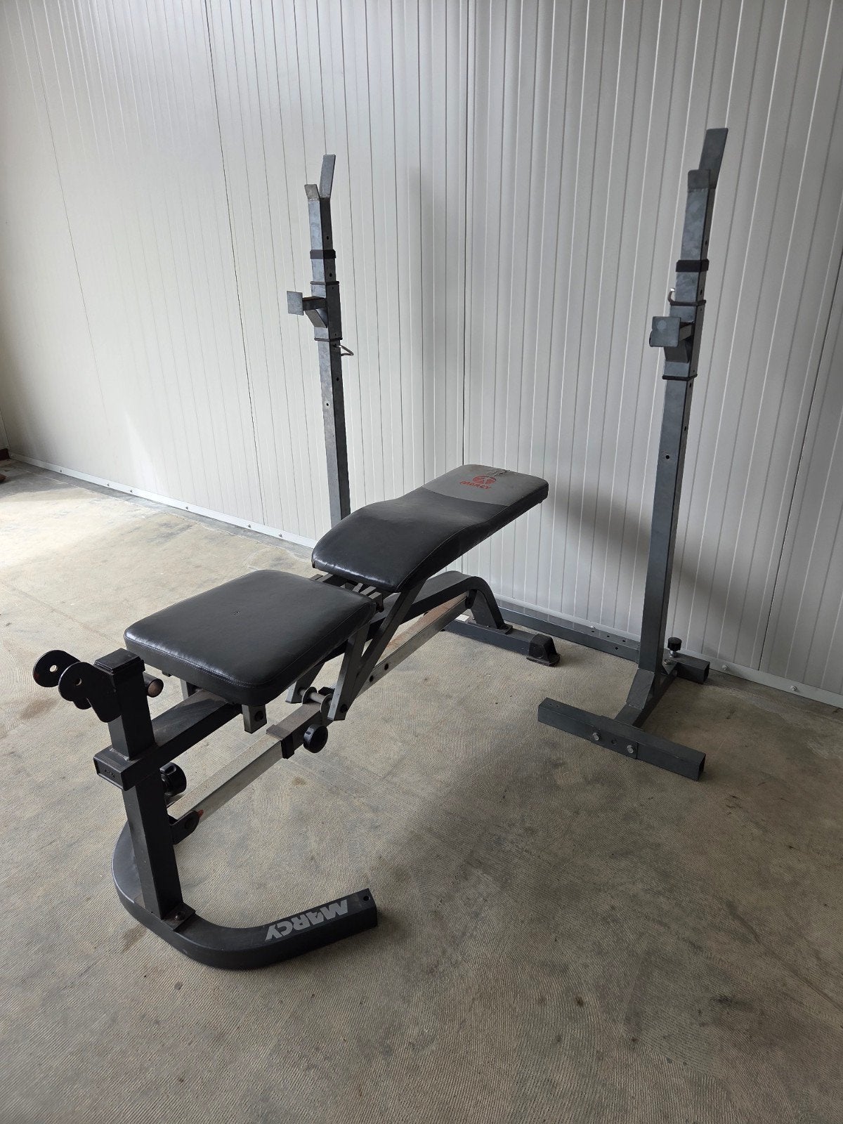 Halterbank met rek, Ophalen, Zo goed als nieuw, Fitnessbank
