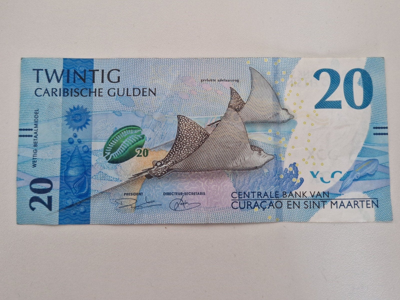 Bankbiljet 20 Caribische gulden, Ophalen of Verzenden, Zuid-Amerika, Los biljet
