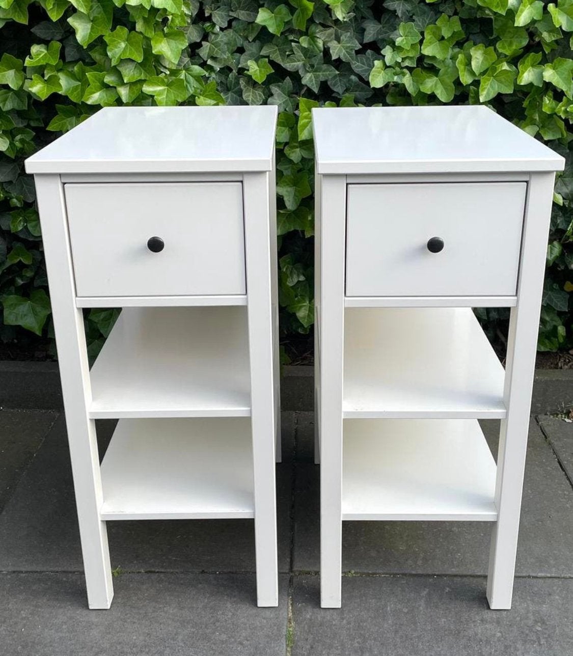 2 IKEA Hemnes Nachtkastjes Lade- Kastje Bijzet-Tafeltje Wit, Huis en Inrichting, Kasten | Ladekasten, Ophalen, 50 tot 100 cm, Zo goed als nieuw