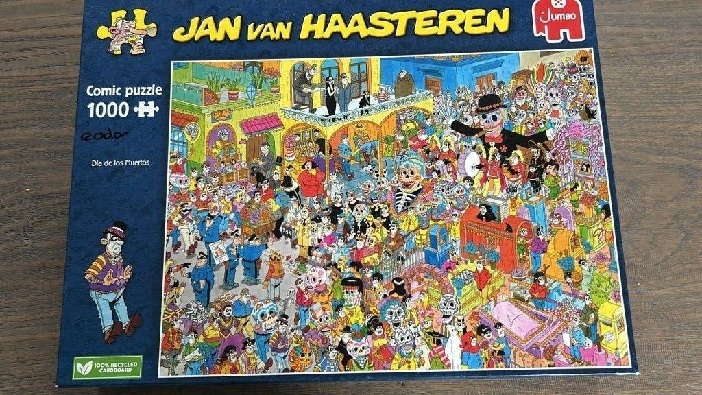 Dia de los Muertos Jan van Haasteren puzzel, Ophalen of Verzenden, 500 t/m 1500 stukjes, Zo goed als nieuw, Legpuzzel