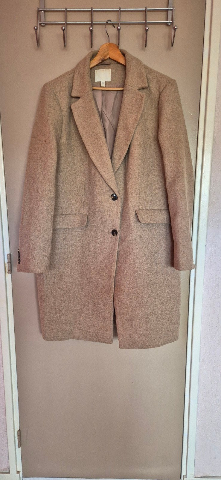 Jas, Kleding | Dames, Ophalen, H&M, Beige, Maat 46/48 (XL) of groter