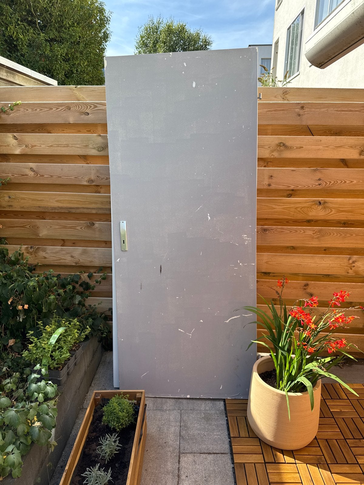 Opdekdeur - Lengte 200,5 cm, Breedte 83 cm, Ophalen, Gebruikt, 80 tot 100 cm, Binnendeur
