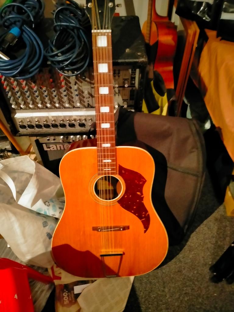 Egmond  12 snarige gitaar, Muziek en Instrumenten, Ophalen of Verzenden, Gebruikt, Western- of Steelstringgitaar, 12-snarig