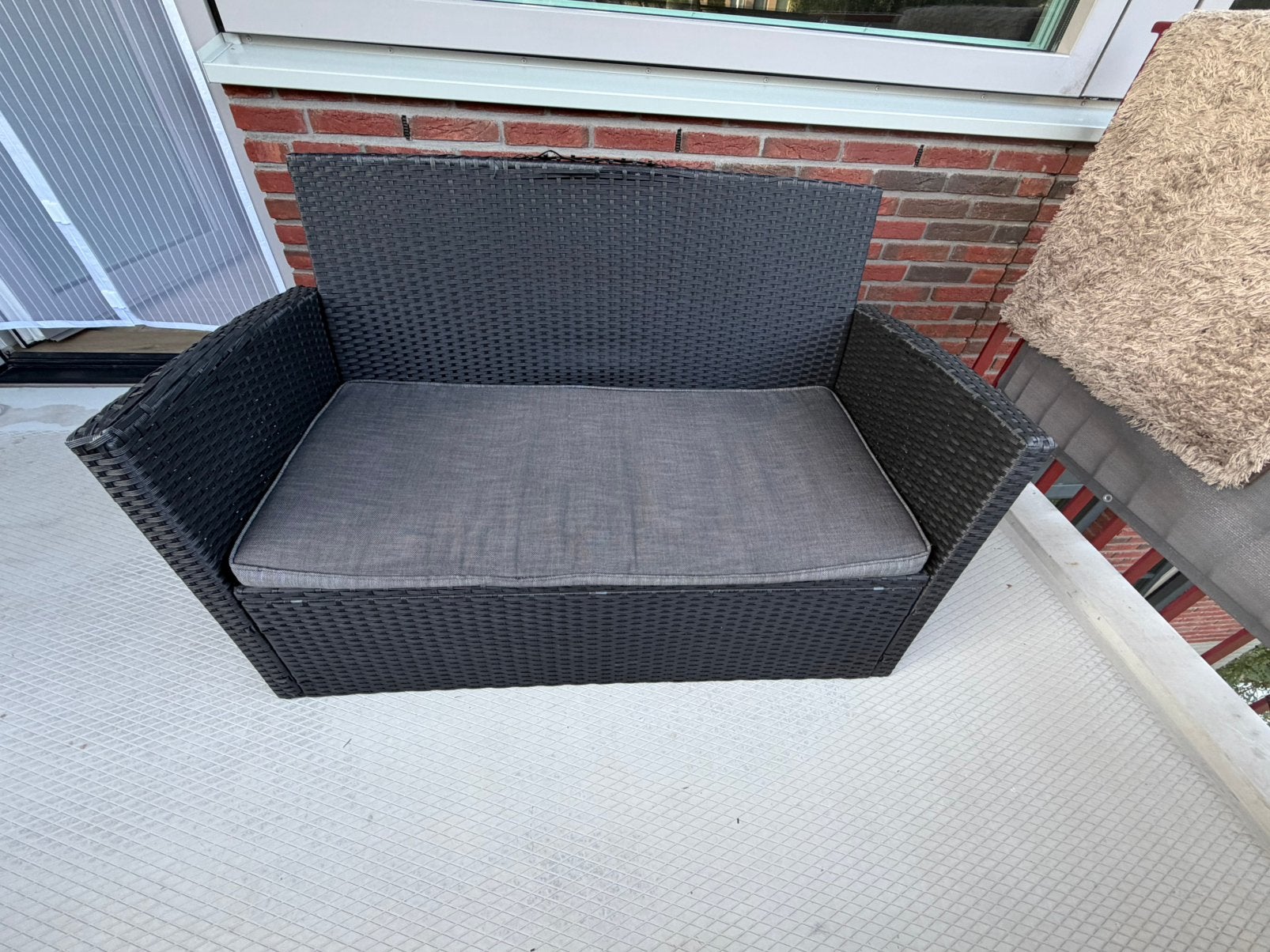Loungebank, Gebruikt, Loungeset, Wicker, Bank