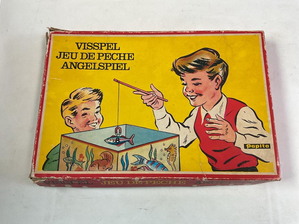 Vintage Papita Vissspel / Angelspiel - Compleet, Ophalen of Verzenden, Gebruikt, Jongen of Meisje
