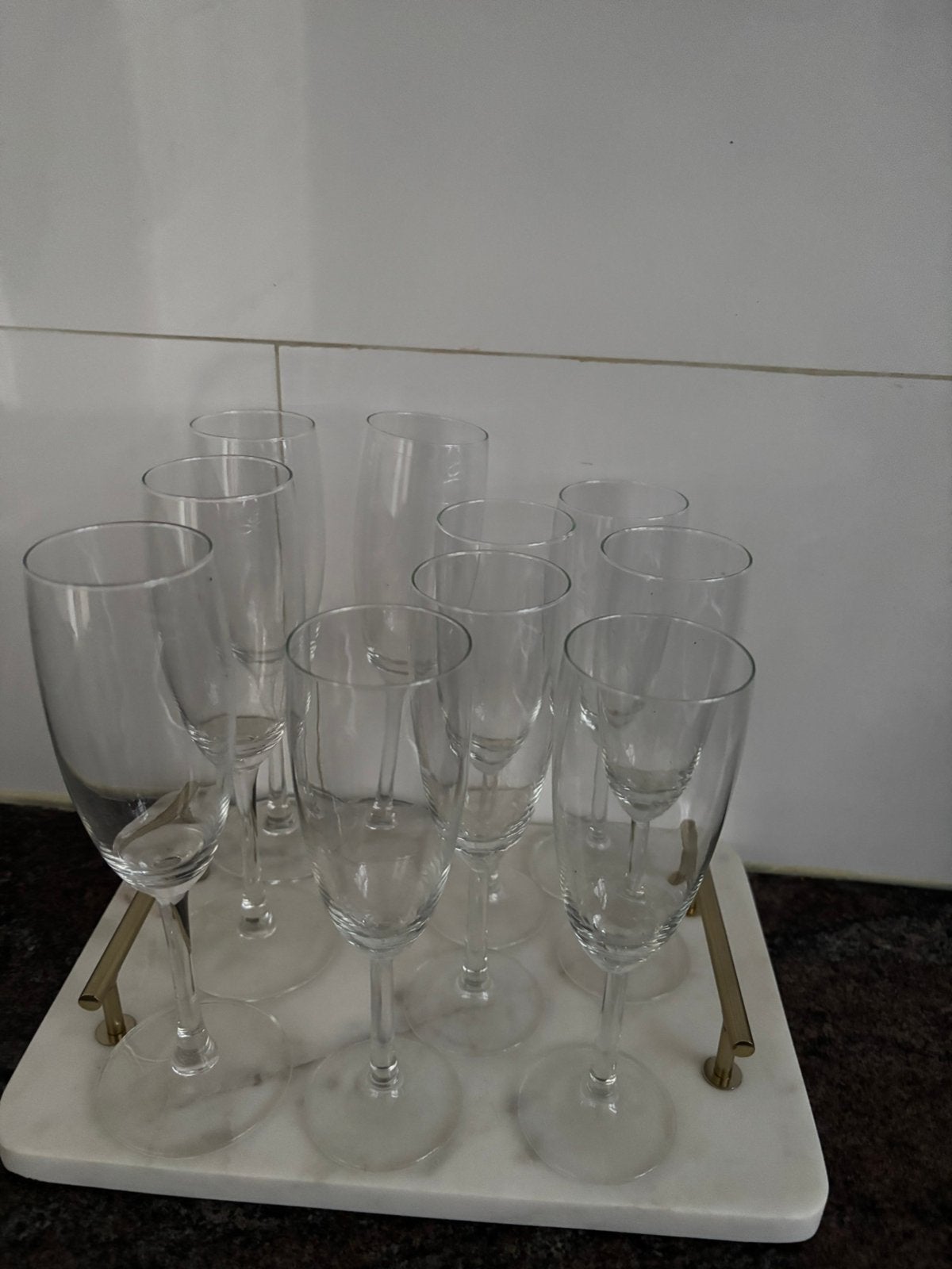 Champagne glazen, Ophalen of Verzenden, Zo goed als nieuw, Overige typen