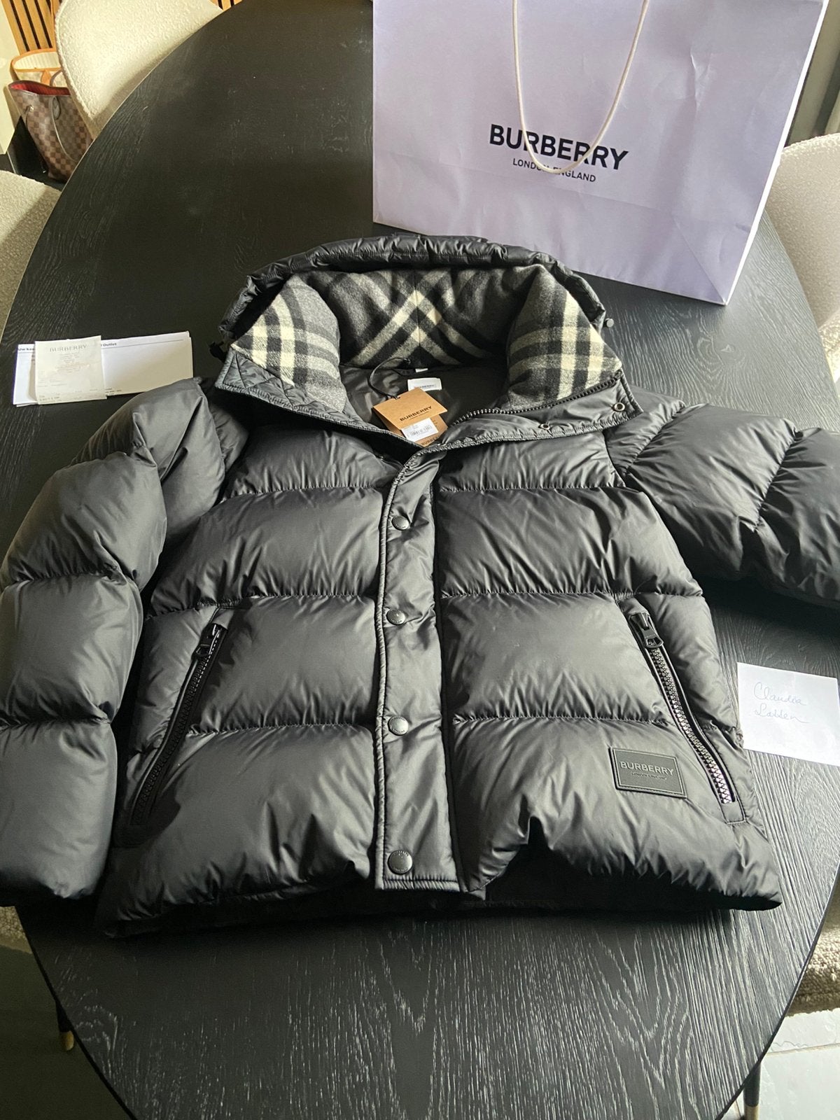 Burberry winterjas zgan zwart XS origineel incl bon, Ophalen of Verzenden, Zo goed als nieuw, Maat 34 (XS) of kleiner, Zwart