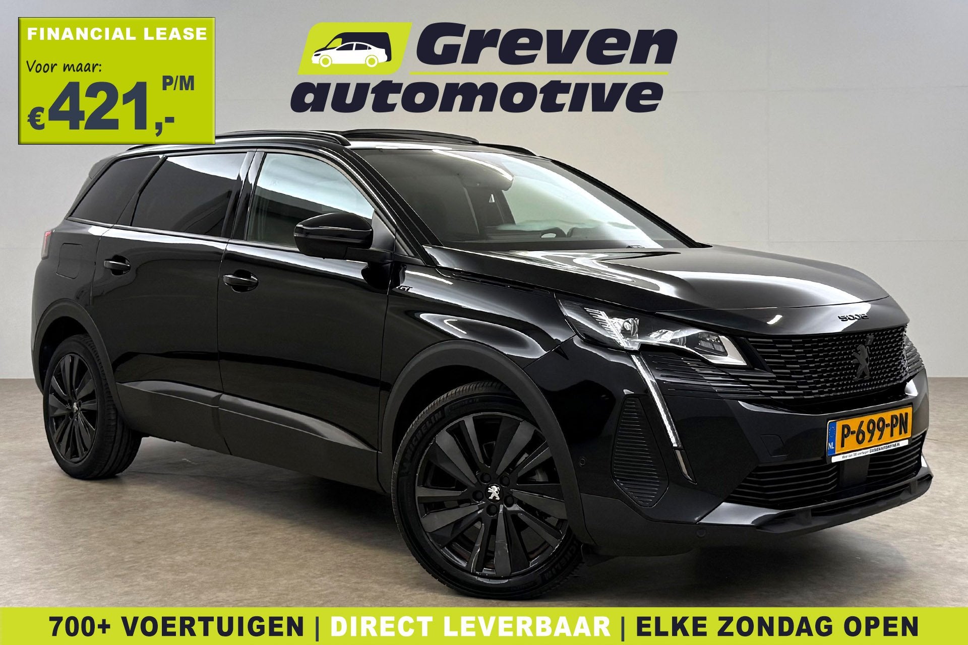 Peugeot 5008 1.2 PureTech GT Black Edition | 7p | Pano | Sfe, 15 km/l, Gebruikt, Euro 6, 1199 cc