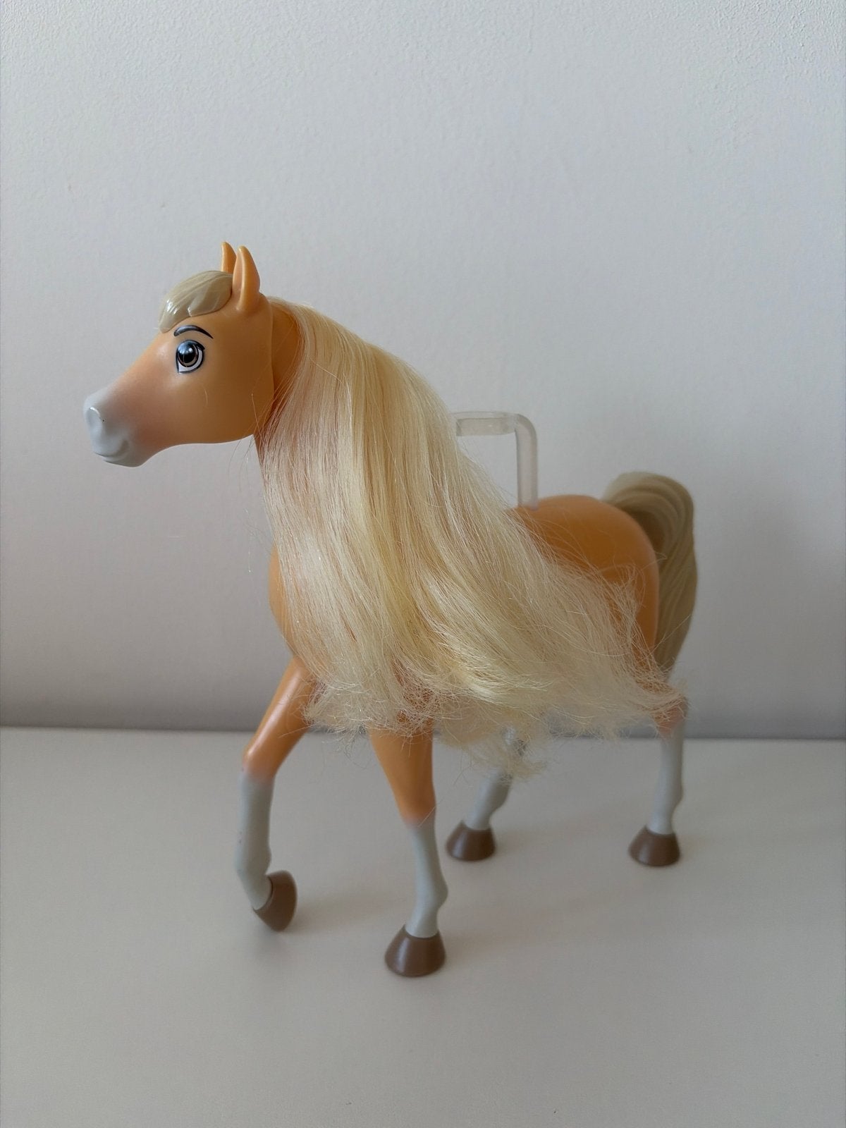 Spirit paard speelgoedfiguur met lang blond haar, Ophalen of Verzenden, Gebruikt