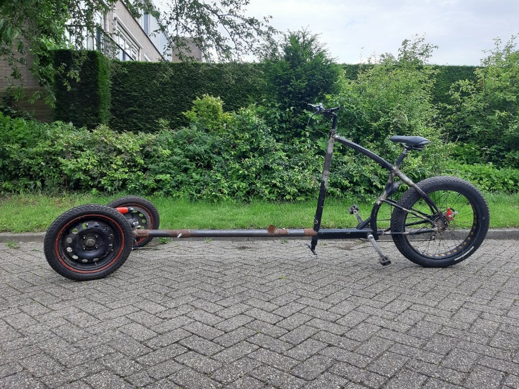 Bakfiets bakbrommer eigenbouw, Fietsen en Brommers, Ophalen, Gebruikt, Schijfrem, Overige merken