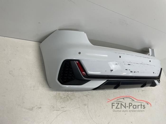 Audi A1 82A S-line Achterbumper 4PDC Wit (82A807511C), Ophalen of Verzenden, Gebruikt, Achter, Bumper