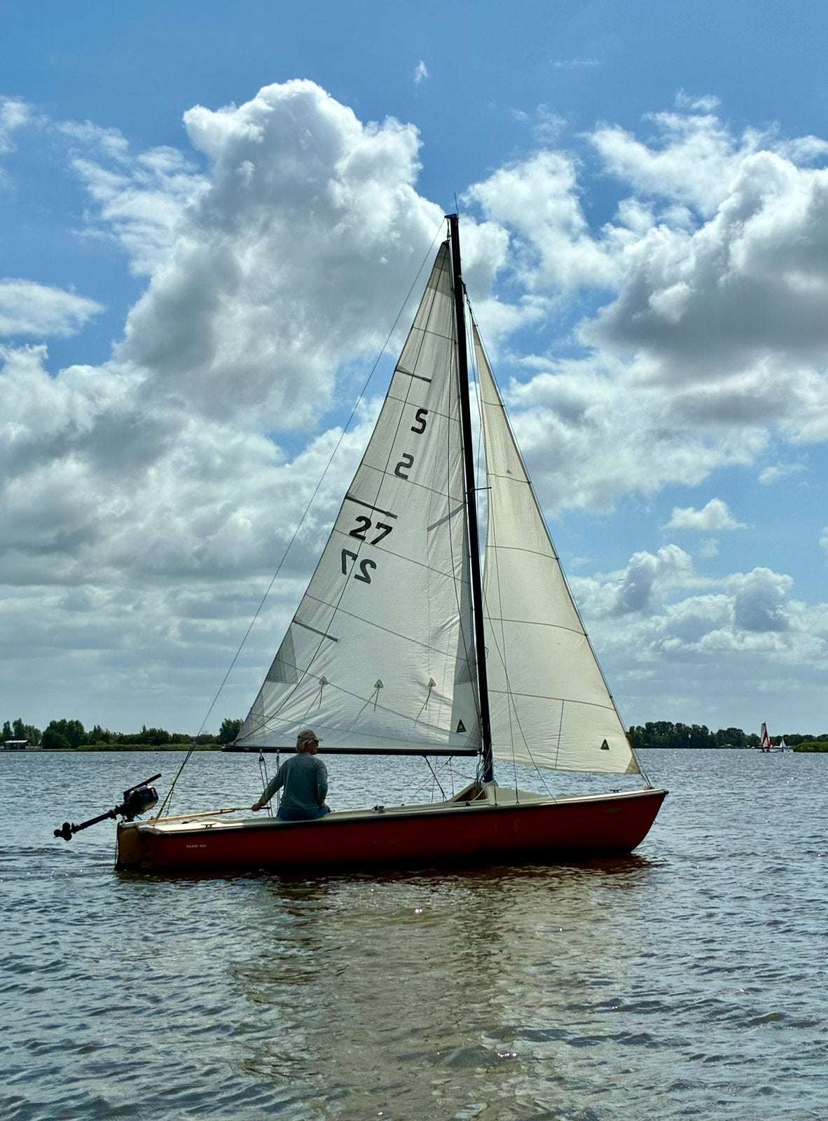 Skarl 685 zeilboot met 6 pk Tohatsu - vaarklaar, Ophalen, Gebruikt, Fok, Overige typen