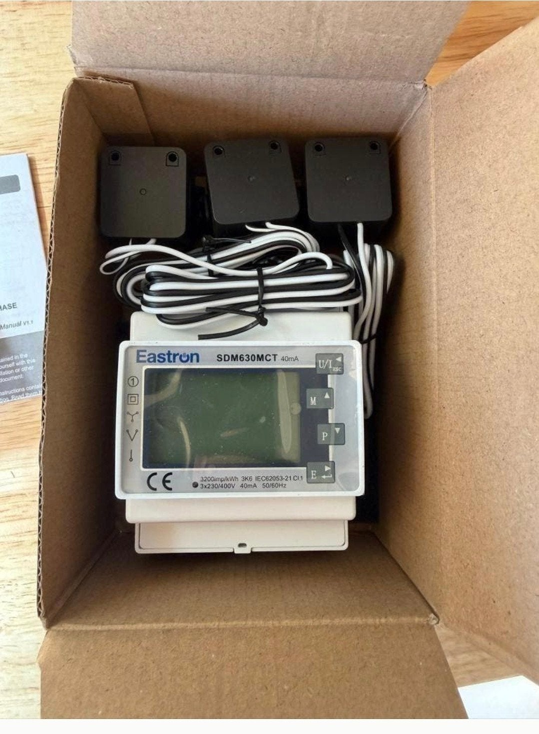 NIEUW Eastron SDM630MCT Energiemeter 3-fase met CT klemmen, Doe-het-zelf en Verbouw, Ophalen of Verzenden