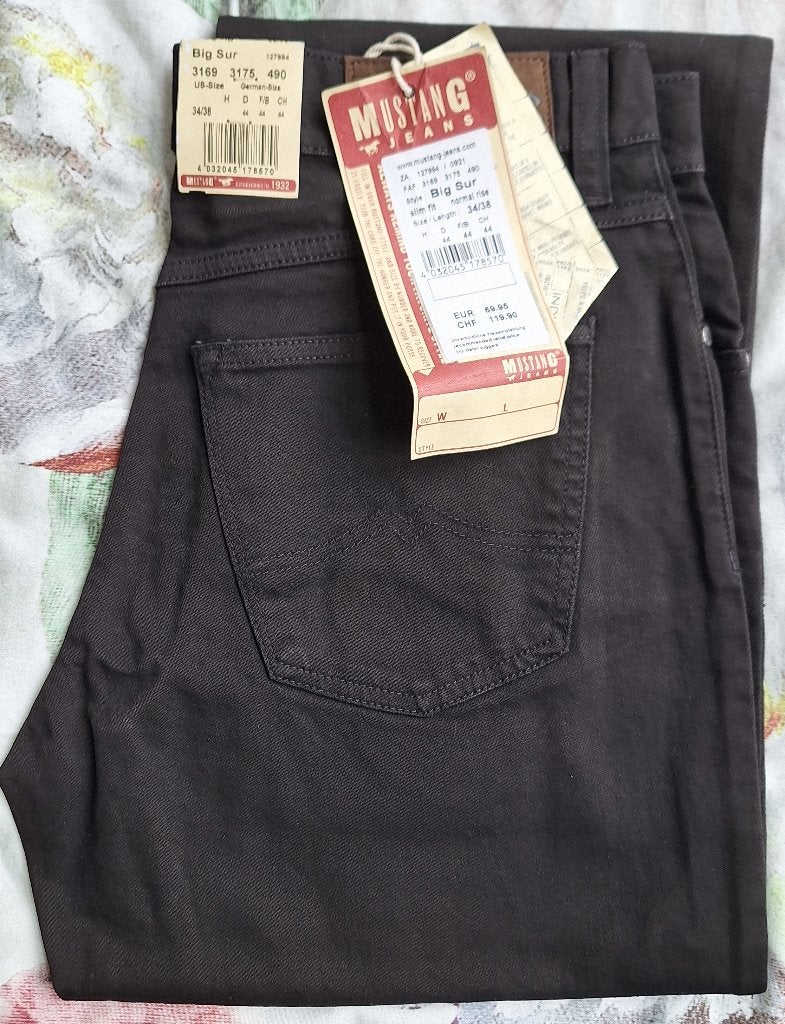 Mustang jeans - W34/L38 (lang!), Kleding | Heren, Spijkerbroeken en Jeans, Zwart, Nieuw, Ophalen of Verzenden, Mustang