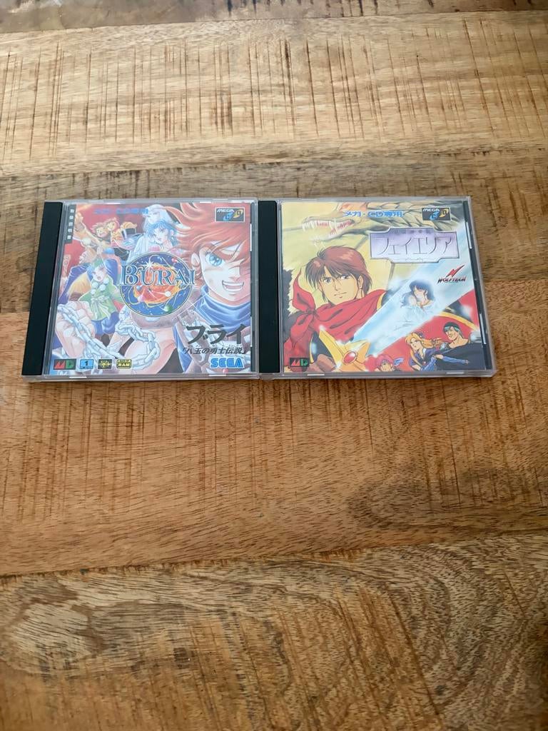 Fhey Area & Burai Mega CD Japanse RPG's, Gebruikt, 1 speler, Ophalen of Verzenden, Role Playing Game (Rpg)