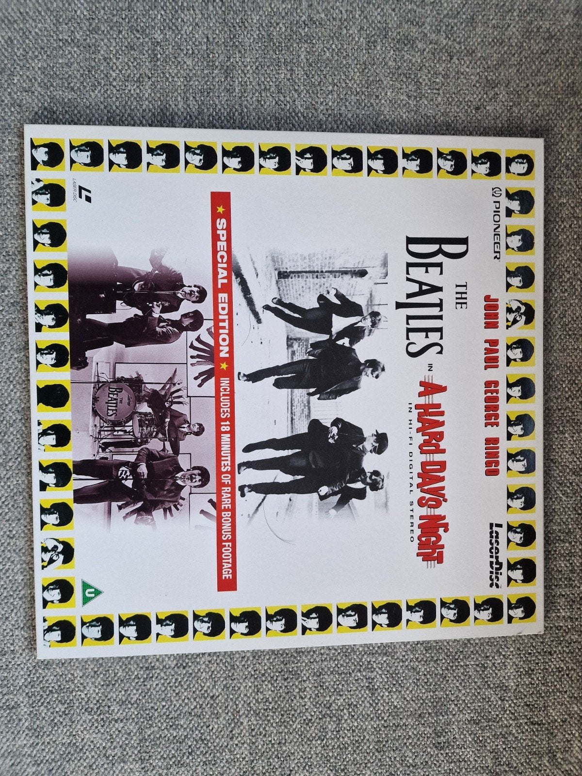 Laserdisc The Beatles - A Hard Day's Night, Alle leeftijden, Ophalen, Zo goed als nieuw