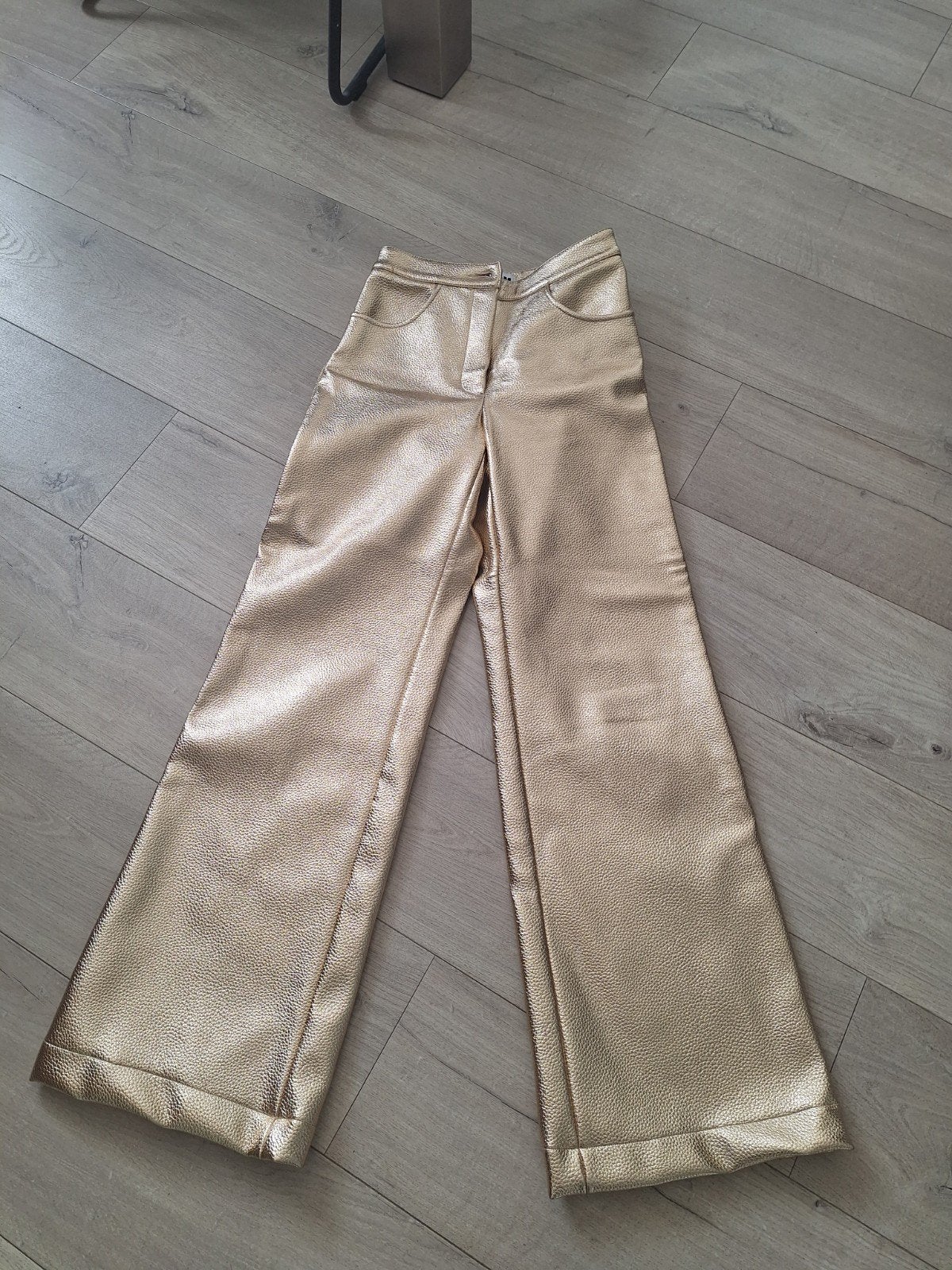 Gouden broek, Ophalen of Verzenden, Zo goed als nieuw, Maat 34 (XS) of kleiner, Lang