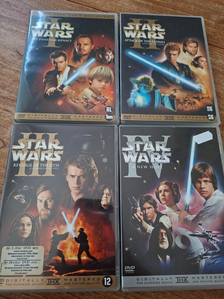 Star Wars DVD- Episodes 1-4 Special Editions, 7 discs totaal, Gebruikt, Boxset, Ophalen of Verzenden, Science Fiction
