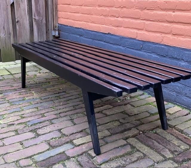 Vintage lattenbank, Tuin en Terras, Ophalen, Gebruikt, Hout