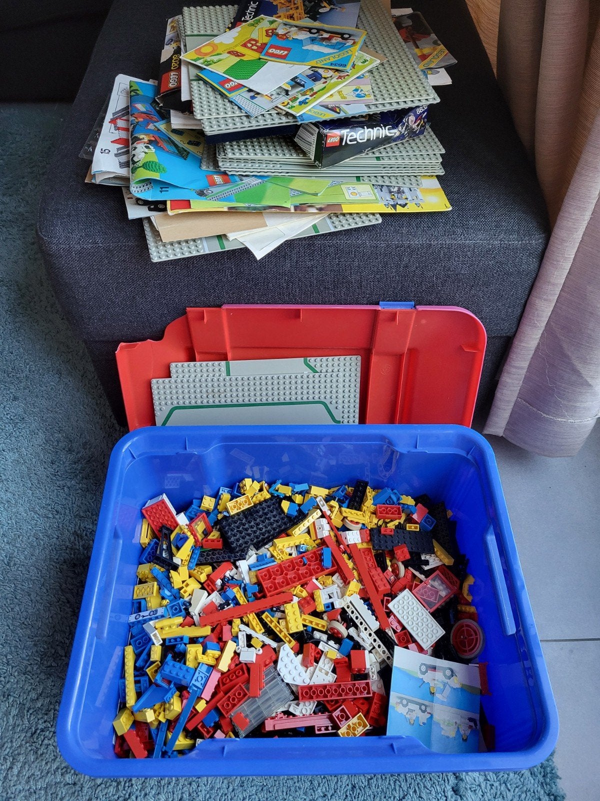 Krat vol Lego, Kinderen en Baby's, Speelgoed | Duplo en Lego, Ophalen of Verzenden, Gebruikt, Compleet, Lego
