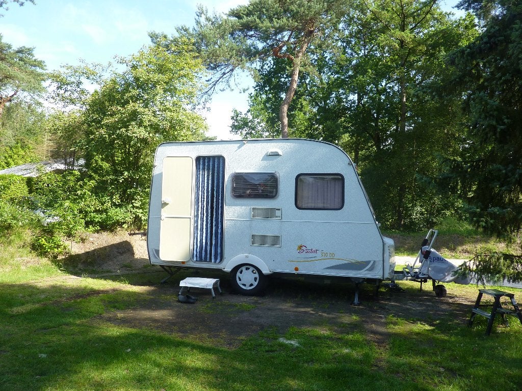 sterckeman Starlet 370 DD, Caravans en Kamperen, Caravans, Sterckeman, Dwarsbed, Treinzit, Tot en met 3