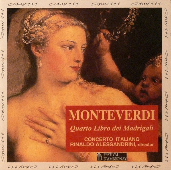 Monteverdi Alessandrini Quarto Libro dei Madigali CD, Gebruikt, Ophalen of Verzenden, Orkest of Ballet, Barok