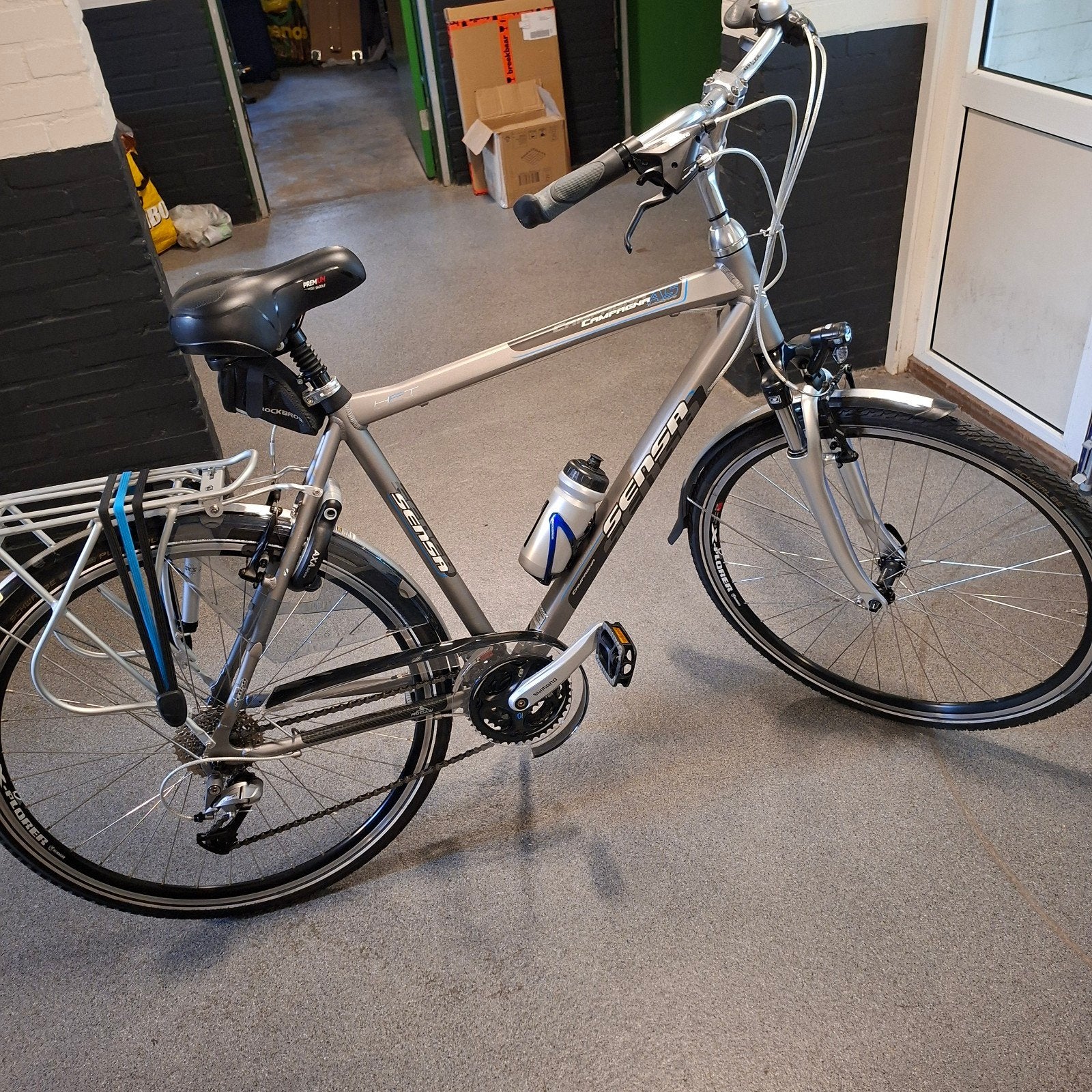 Sensa Campagna 24V Hybride, NIEUWSTAAT !!!, Velgrem, Versnellingen, Zo goed als nieuw, 53 tot 57 cm