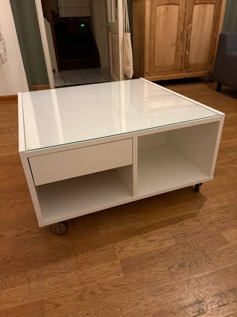 Ikea salon tafel, Gebruikt, 100 tot 150 cm, Eikenhout, Rechthoekig