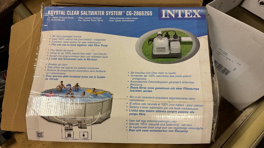 Intex Zoutwatersysteem intex, Tuin en Terras, Ophalen, Gebruikt, Overige typen