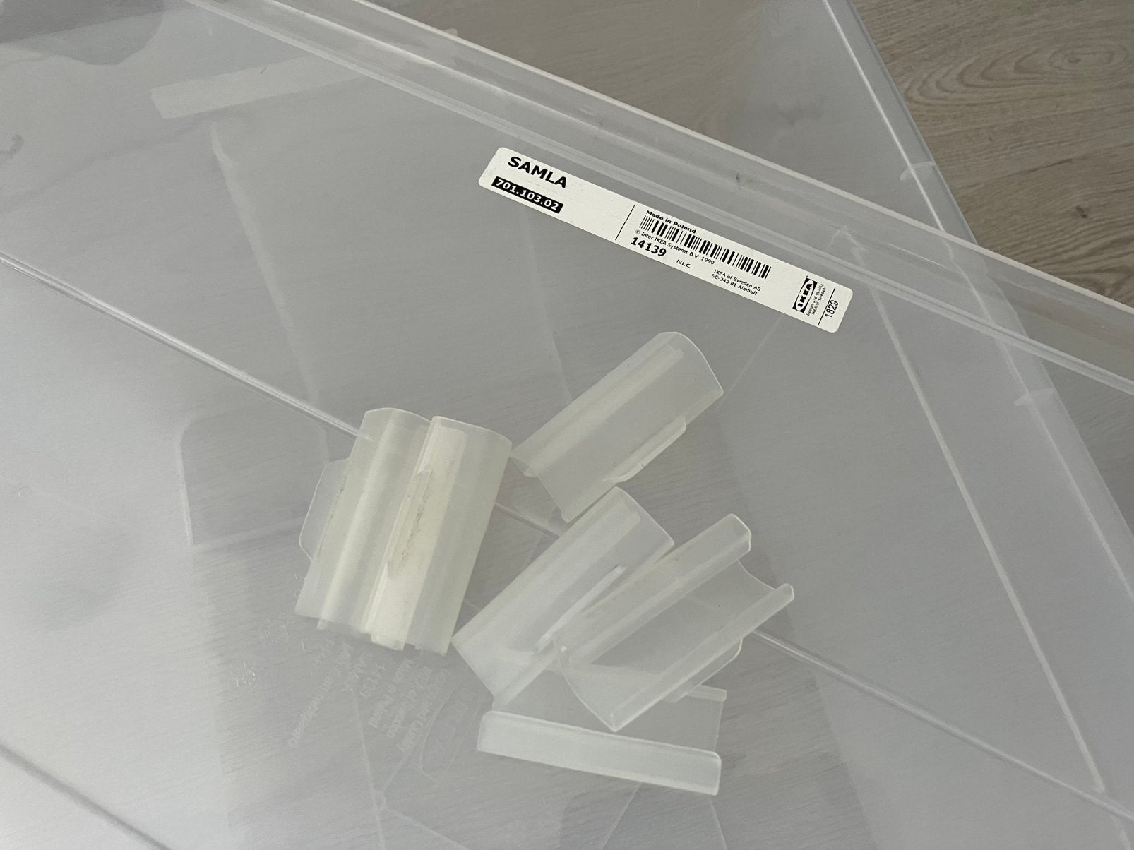 Ikea Samla opbergbox kunststof Als nieuw, Ophalen, 50 tot 100 cm, Zo goed als nieuw, Minder dan 50 cm