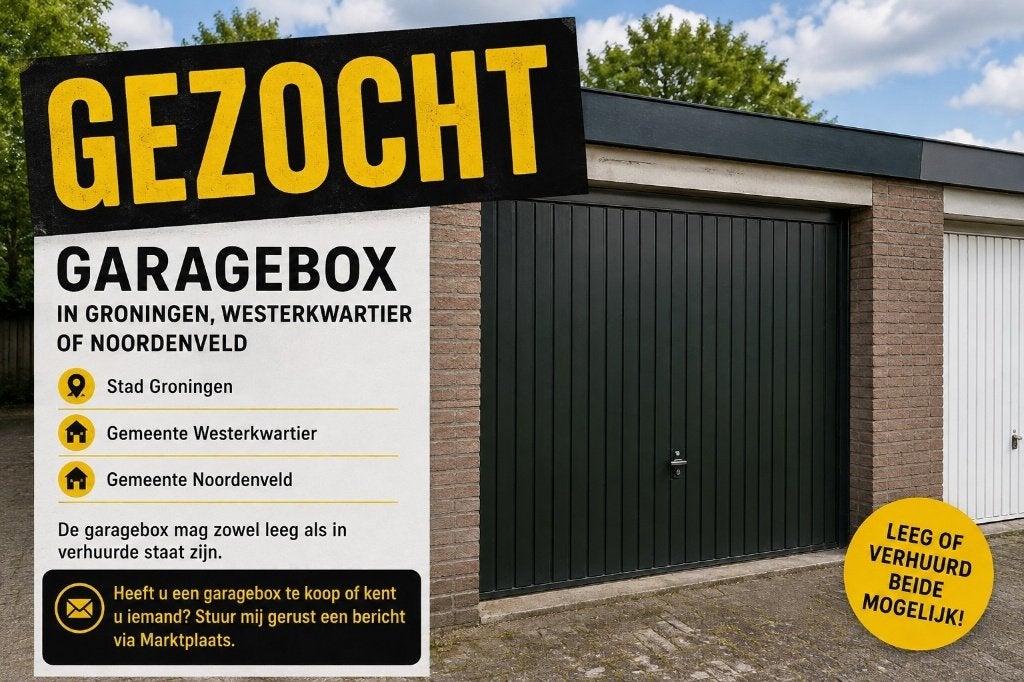 TE KOOP GEZ. Garagebox in provincie Groningen of Drenthe, Groningen