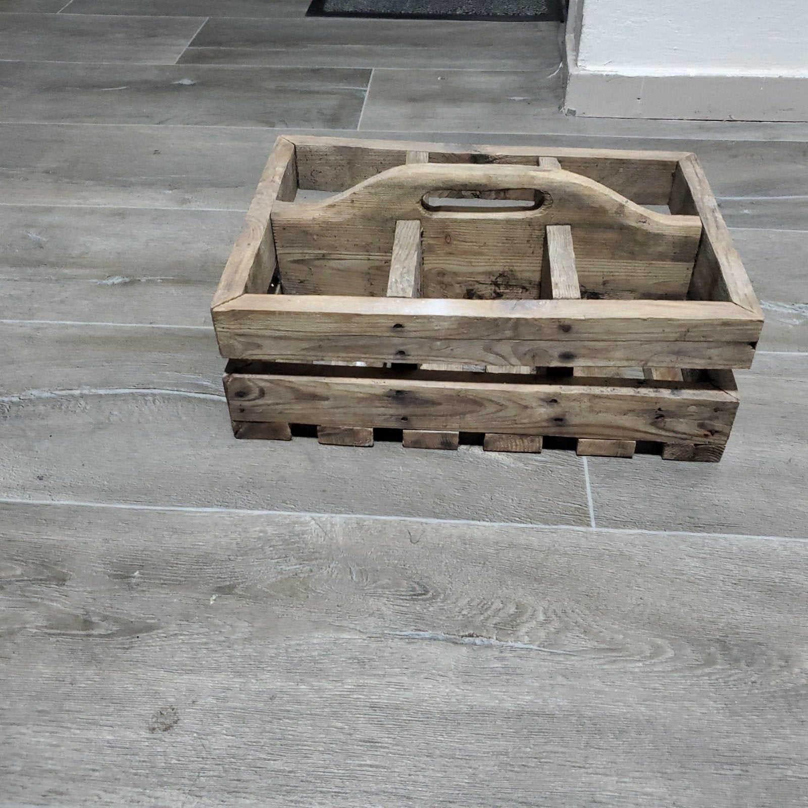 Stevige houten krat voor 1 liter flessen, Ophalen, Minder dan 50 cm, Gebruikt, Minder dan 50 cm